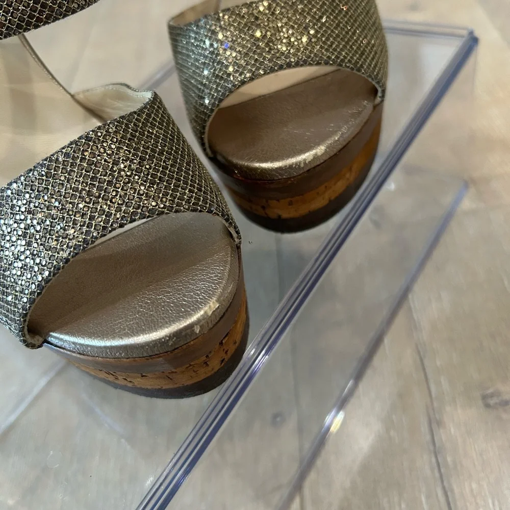Jimmy Choo Heels, gold, platform - Picture 7 of 7